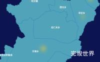 echarts甘南藏族自治州碌曲县geoJson地图热力图代码演示